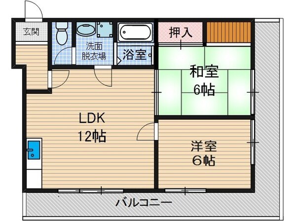 タウンハイツ穂積の物件間取画像